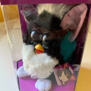 Original 1998 Skunk (or Tuxedo) Furby with Box and Instructions (Works!)